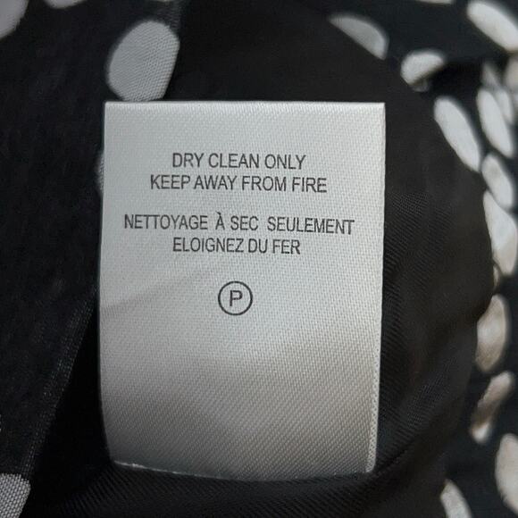 Samuel Dong Womens Size M Blazer Jacket Black Silver Dotted Collared Button Up - Picture 14 of 15